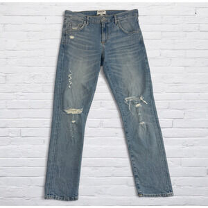 Agolde Jeans Womens 26 Isabel Slim Boyfriend Dreamer Light Wash Distressed